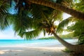 Anse Lazio - the most beautiful beach of Seychelles. Praslin, Seychelles Royalty Free Stock Photo