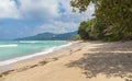Anse Marie-Laure sandy beach on Mahe Seychelles Royalty Free Stock Photo