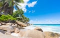 Anse Patates beach in Seychelles Royalty Free Stock Photo