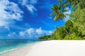 Anse Severe - beautiful beach on island La Digue, Seychelles Royalty Free Stock Photo