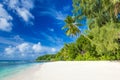 Anse Severe - beautiful beach on island La Digue, Seychelles Royalty Free Stock Photo