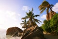 Anse Source d`Argent beach. La Digue Island, Seychelles. Royalty Free Stock Photo