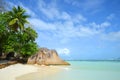 Anse Source d`Argent beach. La Digue Island, Seychelles. Royalty Free Stock Photo