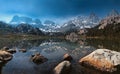 Ansel Adams Wilderness in the moonlight Ediza Lake