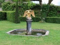 Ansembourg fountain with eagles