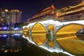 Anshun covered bridge night sight, adobe rgb