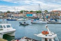 Anstruther harbour in a summer afternoon, Fife, Scotland. Royalty Free Stock Photo