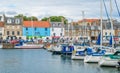 Anstruther harbour in a summer afternoon, Fife, Scotland. Royalty Free Stock Photo