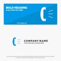 Answer, Call, Client Support, Customer Support SOlid Icon Website Banner and Business Logo Template