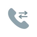 Answer, Call, Contact us Flat Color Icon. Vector icon banner Template
