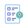 Answer Key Icon Design Royalty Free Stock Photo