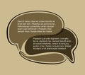 Answer and Question template in abstract shapes Royalty Free Stock Photo
