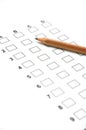 Answer Sheet 1 Royalty Free Stock Photo