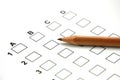 Answer Sheet 2 Royalty Free Stock Photo