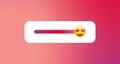 Answer slider. Stories emotion poll template. Vector story ui app concept