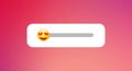 Answer slider. Stories emotion poll template. Vector story ui app concept