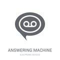 answering machine icon. Trendy answering machine logo concept on Royalty Free Stock Photo