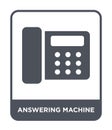 answering machine icon in trendy design style. answering machine icon isolated on white background. answering machine vector icon Royalty Free Stock Photo