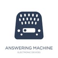 answering machine icon. Trendy flat vector answering machine ico Royalty Free Stock Photo