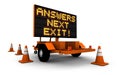 Answers! - Construction Sign Message