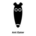 Ant Eater icon vector isolated on white background, logo concept