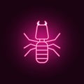ant icon. Elements of pest control and insect in neon style icons. Simple icon for websites, web design, mobile app, info Royalty Free Stock Photo