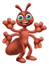 Ant Insect Bug Cute Cartoon Character Mascot