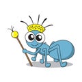 ant king. Vector illustration decorative design Royalty Free Stock Photo