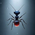 Ant Marching in Rain Royalty Free Stock Photo