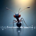 Ant Marching in Rain Royalty Free Stock Photo