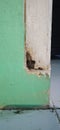 Ant nest in door frame Royalty Free Stock Photo