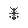 Ant pests vector icon