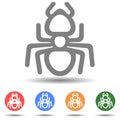 Ant vector icon in flat style Royalty Free Stock Photo