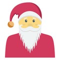 anta face, santa claus Color Vector icon which can be easily modified or edit