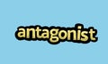 ANTAGONIST writing vector design on a blue background Royalty Free Stock Photo