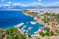 Antalya Harbor, Turkey, taken in April 2019\r\n` taken in hdr Royalty Free Stock Photo