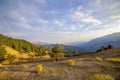 Antalya high plateau mountain view. Pathway road Royalty Free Stock Photo