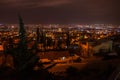 Antalya at night from the observation deck Royalty Free Stock Photo