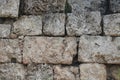 Antalya Perge ancient Greek, thousands of years old stone block wall