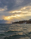 Duden Waterfall view in Antalya City of Turkey Royalty Free Stock Photo