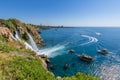 Duden Waterfall view in Antalya City of Turkey Royalty Free Stock Photo