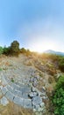 ancient theatre of Phaselis of Turkey Royalty Free Stock Photo