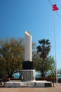 Antalya, Turkey - April 20, 2022: The Martyrs Monument, dedicated to the memory of innocent Turkish children who died in the war