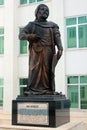 Antalya, Turkey - April 29, 2022: Monument to Ali Qushji in Akdeniz University. He was a Timurid astronomer and a disciple of