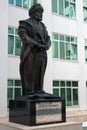 Antalya, Turkey - April 29, 2022: Monument to Fatih Sultan Mehmet in Akdeniz University. He was an Ottoman sultan who conquered Royalty Free Stock Photo