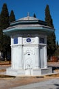 Antalya - Turkey - February 11, 2022: Old Ottoman fountain in Dokuma Park, a popular park in Kepez district of Antalya Royalty Free Stock Photo