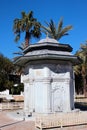 Antalya - Turkey - February 11, 2022: Old Ottoman fountain in Dokuma Park, a popular park with play areas, and open-air museum in Royalty Free Stock Photo