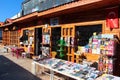 Antalya, Turkey - February 11, 2022: Secondhand bookseller marketplace at Dokumapark in Kepez district of Antalya
