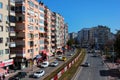 Antalya, Turkey - February 11, 2022: View of Vatan Boulevard, one of the main city streets in Muratpasha district of Antalya Royalty Free Stock Photo