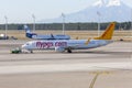 Boing 737- 800 from Pegasus airline on push back in Antalya, Turkey